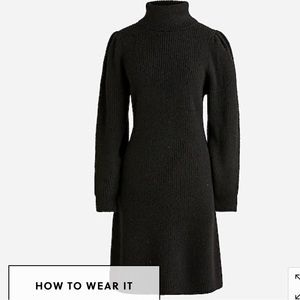 J. Crew Puff-sleeve turtleneck sweater-dress NWT